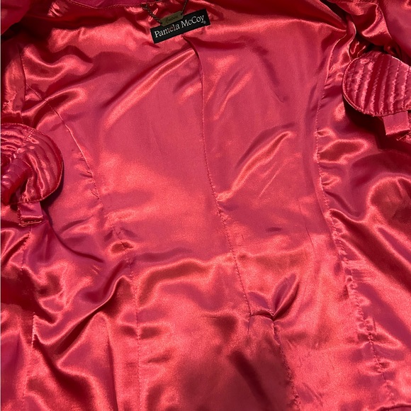 Pamela Mccoy Pink Leather Jacket size small nwt - Picture 9 of 9